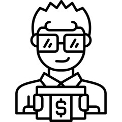 Paycheck Icon Vector Element