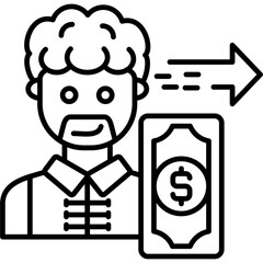 Send Money Icon Vector Element