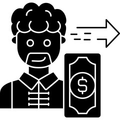 Send Money Icon Vector Element