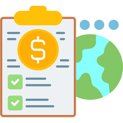 Global Task Icon Vector Element