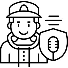 Voice Record Icon Vector Element