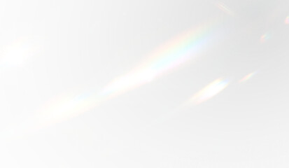 Crystal rainbow light effect with lens flare and sparkle. Transparent PNG vector with iridescent prism rays