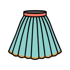 a line skirt icon, a line skirt vector illustration-simple illustration of a line skirt, perfect for a line skirt logos and icons