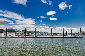 Obraz premium Capital Yacht Club Marina on the Southwest Waterfront in Washington DC.