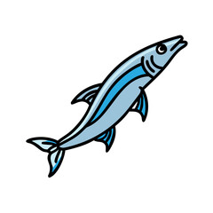 anchovy icon, anchovy vector illustration-simple illustration of anchovy, perfect for anchovy logos and icons