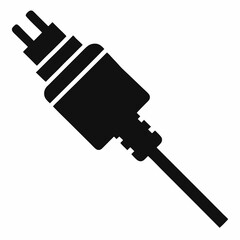 Basic Cable Connector Black Vector