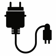 Basic Cable Connector Black Vector