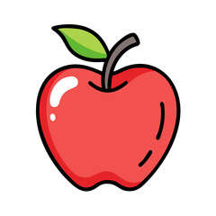 apple icon, apple vector illustration-simple illustration of apple, perfect for apple logos and icons