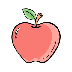 apple icon, apple vector illustration-simple illustration of apple, perfect for apple logos and icons