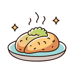 baked potato icon, baked potato vector illustration-simple illustration of baked potato, perfect for baked potato logos and icons