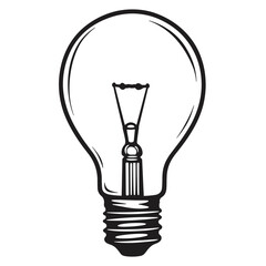 Stylized light bulb design with app slider detail, innovation concept