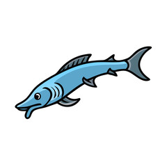 barracuda icon, barracuda vector illustration-simple illustration of barracuda, perfect for barracuda logos and icons