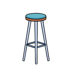 bar stool icon, bar stool vector illustration-simple illustration of bar stool, perfect for bar stool logos and icons