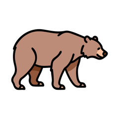 bear icon, bear vector illustration-simple illustration of bear, perfect for bear logos and icons