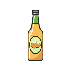 beer bottle icon, beer bottle vector illustration-simple illustration of beer bottle, perfect for beer bottle logos and icons