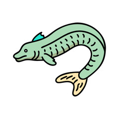 bichir icon, bichir vector illustration-simple illustration of bichir, perfect for bichir logos and icons