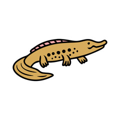 bichir icon, bichir vector illustration-simple illustration of bichir, perfect for bichir logos and icons