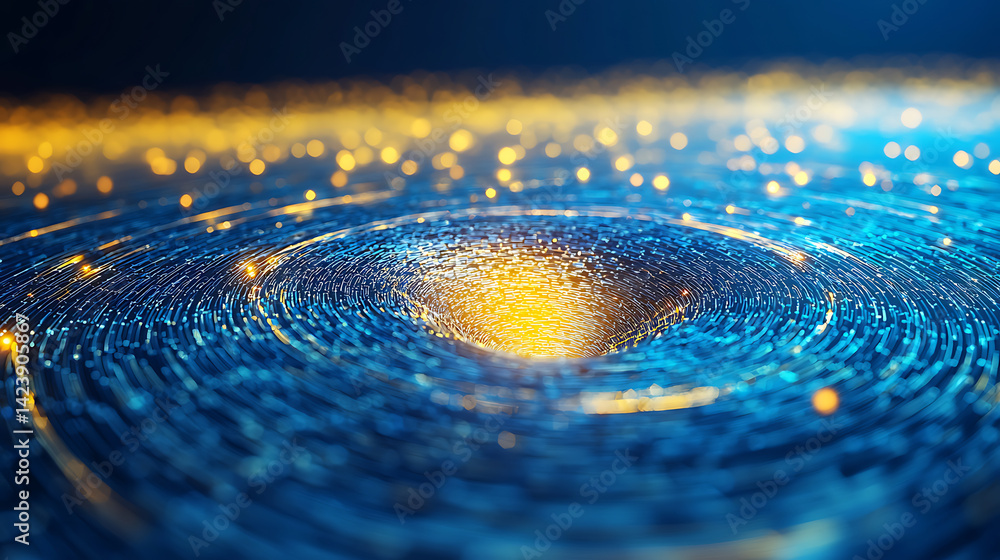 Poster cosmic spiral formation outer space digital artwork abstract close-up science visualization