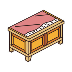 blanket chest icon, blanket chest vector illustration-simple illustration of blanket chest, perfect for blanket chest logos and icons