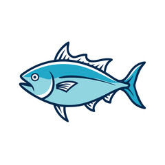 Fototapeta premium bluefin tuna icon, bluefin tuna vector illustration-simple illustration of bluefin tuna, perfect for bluefin tuna logos and icons