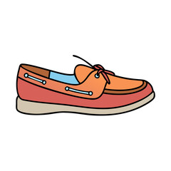 boat shoes icon, boat shoes vector illustration-simple illustration of boat shoes, perfect for boat shoes logos and icons