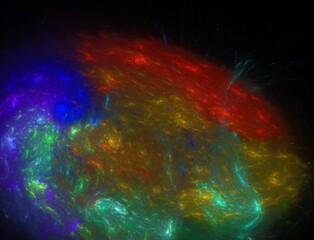 Imaginatory fractal abstract background Image