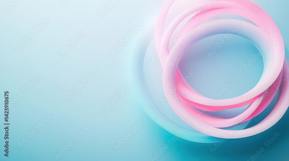 Poster vibrant pink and blue abstract background with soft gradients creating a dreamy and ethereal atmosph