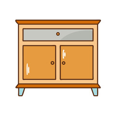 cabinet icon, cabinet vector illustration-simple illustration of cabinet, perfect for cabinet logos and icons