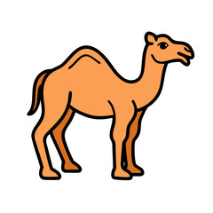 camel icon, camel vector illustration-simple illustration of camel, perfect for camel logos and icons