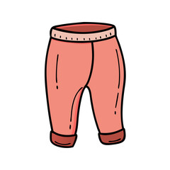 capris icon, capris vector illustration-simple illustration of capris, perfect for capris logos and icons