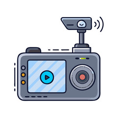 car dashcam icon, car dashcam vector illustration-simple illustration of car dashcam, perfect for car dashcam logos and icons