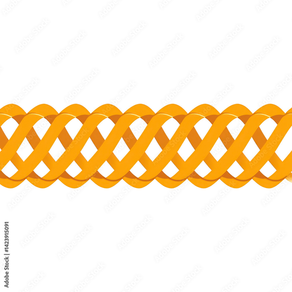 Poster seamless pattern of interwoven golden ribbons creates visually appealing and intricate design. elega