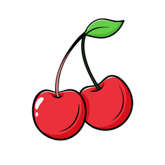 cherry icon, cherry vector illustration-simple illustration of cherry, perfect for cherry logos and icons