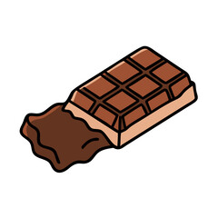 chocolate bar icon, chocolate bar vector illustration-simple illustration of chocolate bar, perfect for chocolate bar logos and icons