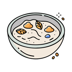 clam chowder icon, clam chowder vector illustration-simple illustration of clam chowder, perfect for clam chowder logos and icons