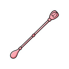 cocktail stirrer icon, cocktail stirrer vector illustration-simple illustration of cocktail stirrer, perfect for cocktail stirrer logos and icons