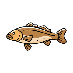 cod icon, cod vector illustration-simple illustration of cod, perfect for cod logos and icons