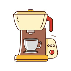 coffee maker icon, coffee maker vector illustration-simple illustration of coffee maker, perfect for coffee maker logos and icons