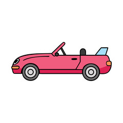 convertible icon, convertible vector illustration-simple illustration of convertible, perfect for convertible logos and icons