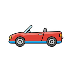 convertible icon, convertible vector illustration-simple illustration of convertible, perfect for convertible logos and icons