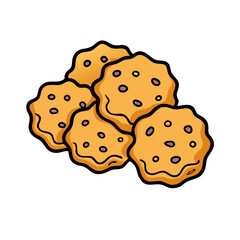 cookies icon, cookies vector illustration-simple illustration of cookies, perfect for cookies logos and icons
