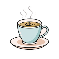 cup of coffee icon, cup of coffee vector illustration-simple illustration of cup of coffee, perfect for cup of coffee logos and icons