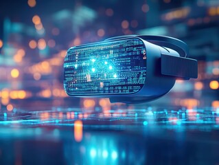 Surreal Virtual Landscape Featuring Endless Digital Horizons and Abstract Forms Evoking a Sense of Infinite Possibilities in a Futuristic Realm