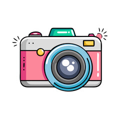 digital camera icon, digital camera vector illustration-simple illustration of digital camera, perfect for digital camera logos and icons