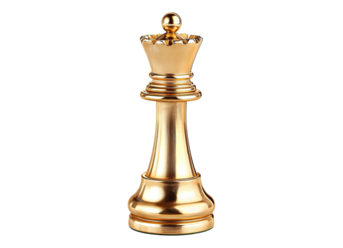 Golden Chess Piece