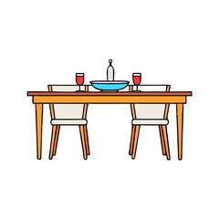 dining table icon, dining table vector illustration-simple illustration of dining table, perfect for dining table logos and icons