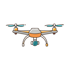 drone icon, drone vector illustration-simple illustration of drone, perfect for drone logos and icons