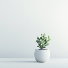 Fototapeta premium green plant in a pot