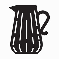 Wicker Jug Pitcher Icon Design