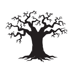 Twisted Tree Branches Icon Design